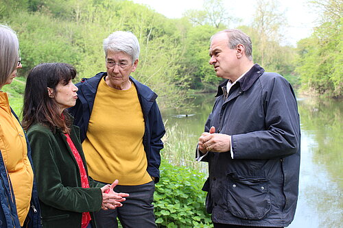 Manuela with Ed Davey and Susan Juned